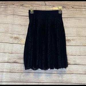 Ann Taylor Lace Pleated Skirt